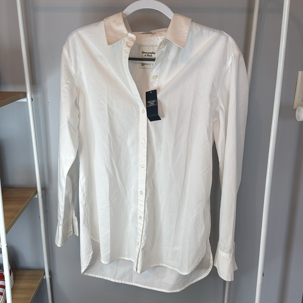 NWT Abercrombie White Button Up